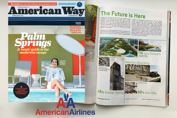 The Future is Here  -  Archi-Tectonics in American Airlines Inflight Magazine