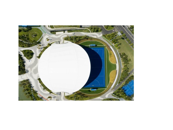 CONCEPT: A 5000 SEAT FIELD HOCKEY ARENA WITH A DIAPHANOUS WING FOR SHADING