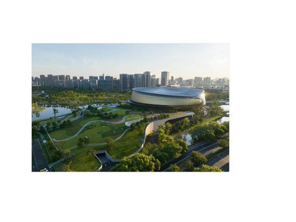 HYBRID BUILDING:<br> STADIUM AND CONCERT HALL 370,000SF  AND 6000 SEATS