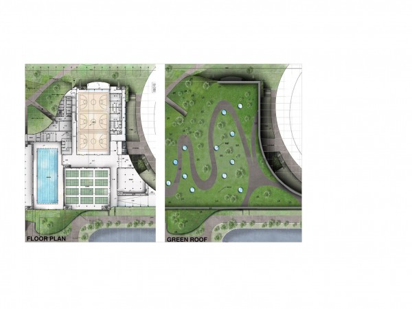 A FOREST-COVERED 250,000 SF FITNESS CENTER