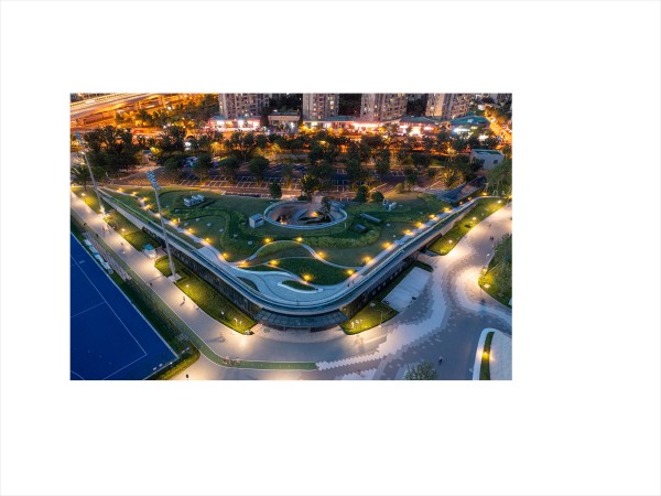 CONCEPT :  <br> ECO PARK <br>SPONGE CITY <br> LEGACY PARK <br> HYBRID STADIUMS CONNECTED BY  A VALLEY